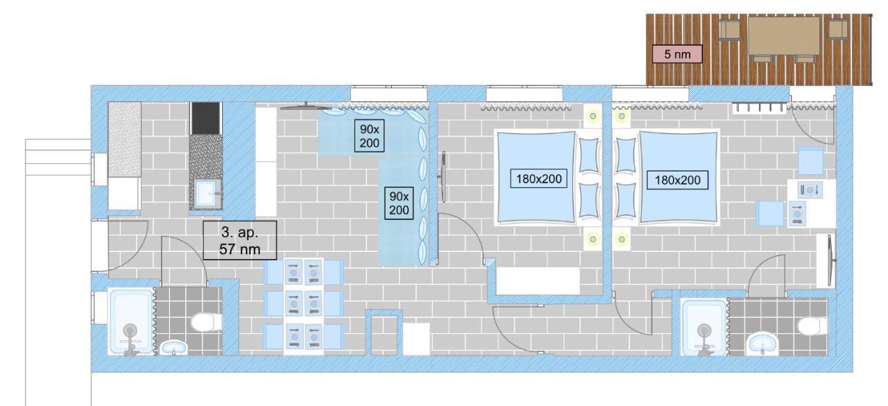 Апартаменты Topart Apartman II Балатонфеньвеш Экстерьер фото